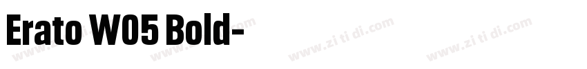 Erato W05 Bold字体转换